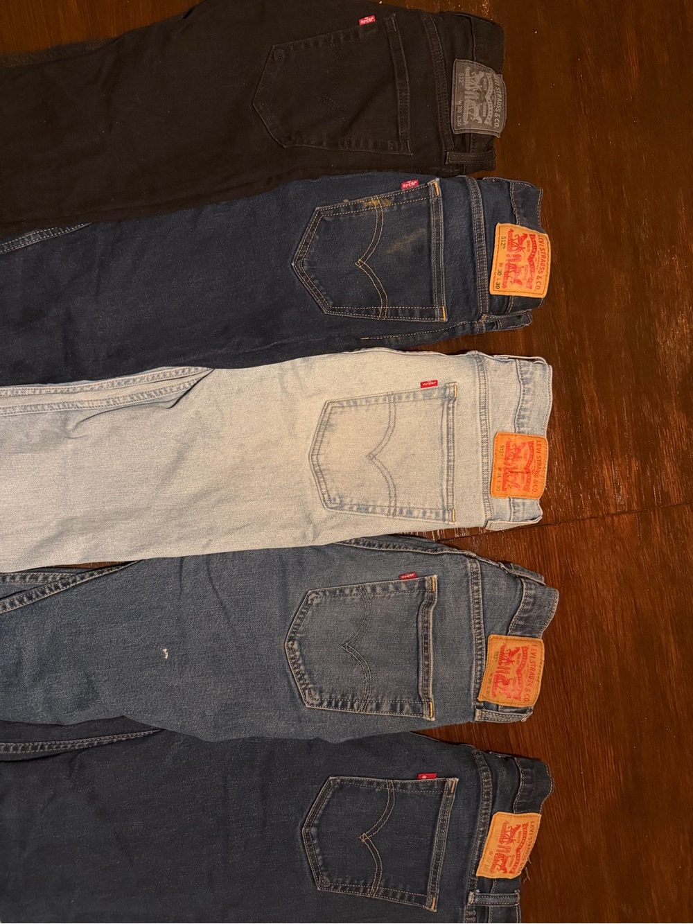 Levi's Men's Straight Jeans - Black and Multiple Blue Washes